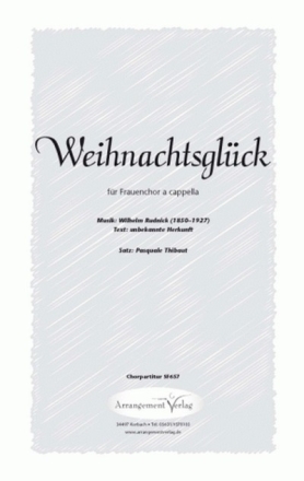 Wilhelm Rudnick Weihnachtsglck fr SSA Singpartitur