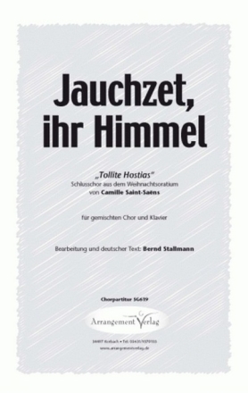 Camille Saint-Sans Jauchzet, ihr Himmel (vierstimmig) fr SATB und Klavier Singpartitur