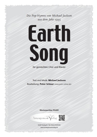 Michael Jackson Earth Song fr SSA und Klavier Singpartitur