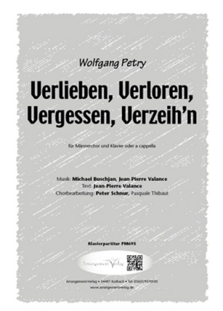 J.-P. Valance, M. Buschjan Verlieben, Verloren, Vergessen, Verzeihn fr SATB und Klavier Singpartitur