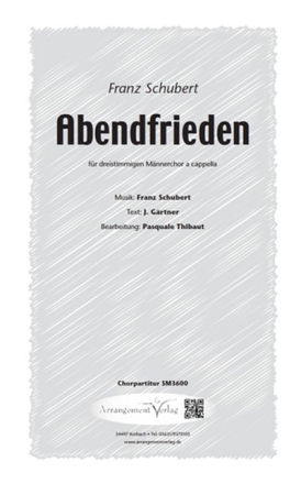 Schubert/Grtner Abendfrieden (dreistimmig) fr TBB Singpartitur