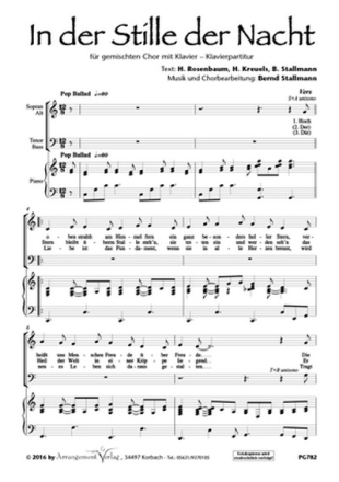 B. Stallmann, H. Rosenbaum, H. Kreuels, B. Stallmann In der Stille d fr SATB und Klavier Singpartitur