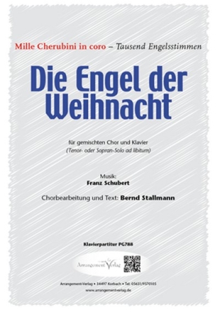 Franz Schubert, T.+ Die Engel der Weihnacht (vierstimmig) fr TTBB und Klavier Singpartitur