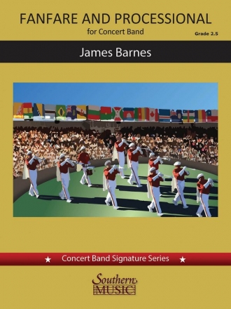 James Barnes Fanfare and Processional Concert Band Partitur + Stimmen