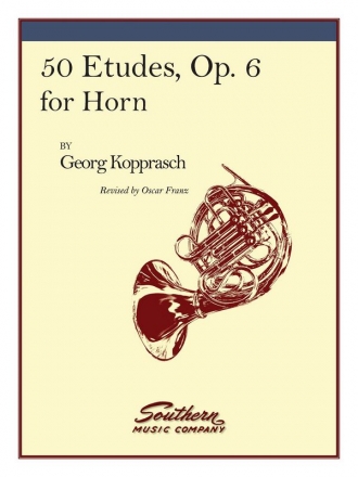 C. Kopprasch 50 ( Fifty ) Etudes, Op. 6 Horn Buch