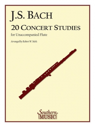 Johann Sebastian Bach 20 (Twenty) Concert Studies Flute Buch