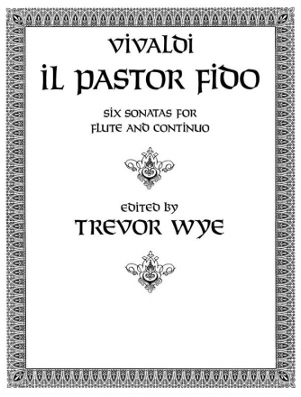 Antonio Vivaldi Il Pastor Fido (Sonata 1, 2, 3, 4, 5, 6,) Flute Partitur + Stimmen