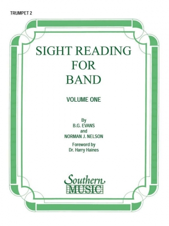 Billy Evans Sight Reading For Band, Bk. 1 (Srb1) Trumpet Stimme