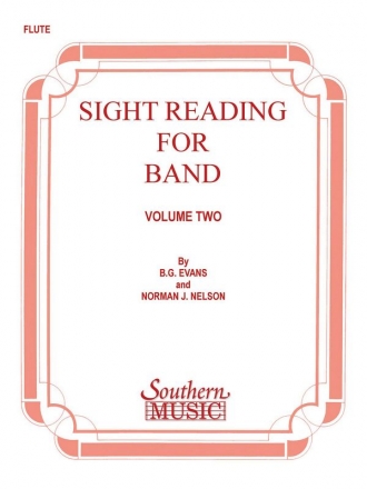 Billy Evans Sight Reading For Band Bk 2 Flute Stimme