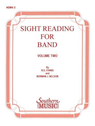 Billy Evans Sight Reading For Band, Bk. 2 (Srb2) Horn Stimme