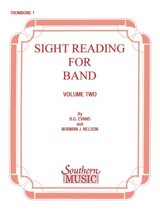 Billy Evans Sight Reading For Band, Bk. 2 (Srb2) Posaune Stimme