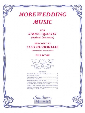 More Wedding Music Streichquartett Partitur