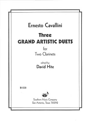 Ernesto Cavallini Three Grand Artistic Duets Clarinet Duet Buch