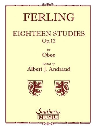 Franz Wilhelm Ferling Eighteen Studies Op 12 Oboe Buch