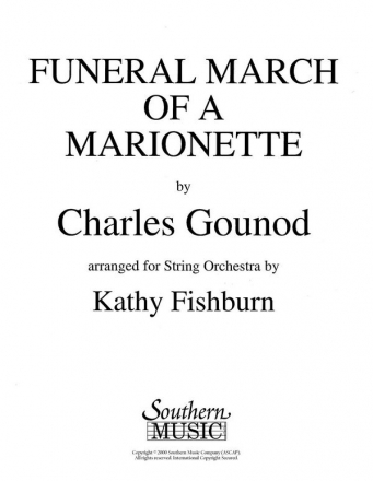 Charles Gounod Funeral March Of A Marionette Streichorchester Partitur + Stimmen