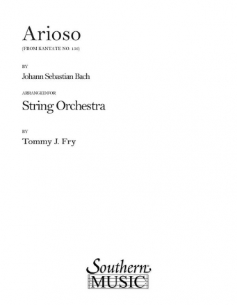 Johann Sebastian Bach Arioso Cantata 156 Streichorchester Partitur + Stimmen