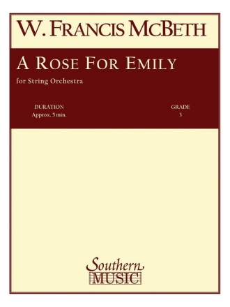 W. Francis McBeth A Rose For Emily Streichorchester Partitur + Stimmen