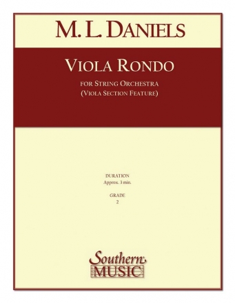 M.L. Daniels Viola Rondo Streichorchester Partitur + Stimmen