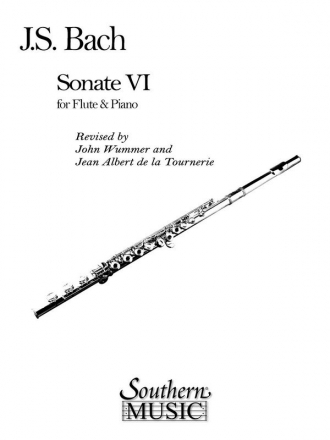 Johann Sebastian Bach Sonata No 6 (Vi) In E Flte und Klavier Buch