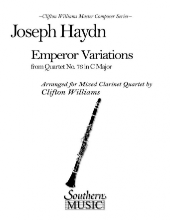 Franz Joseph Haydn Emperor Variations Mixed Clarinet Quartet Partitur