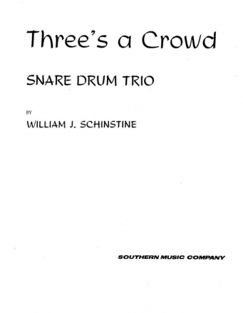 Fred Hoey Three's (3) A Crowd 3 Snare Drums Buch