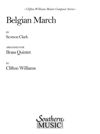 Jeremiah Clarke Belgian March Blechblserquintett Partitur