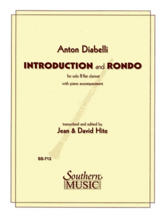 Anton Diabelli Introduction (Intro) And Rondo Clarinet Buch