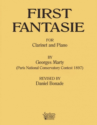 Georges Marty First (1St) Fantaisie (Fantasy) (Premier) Clarinet Buch