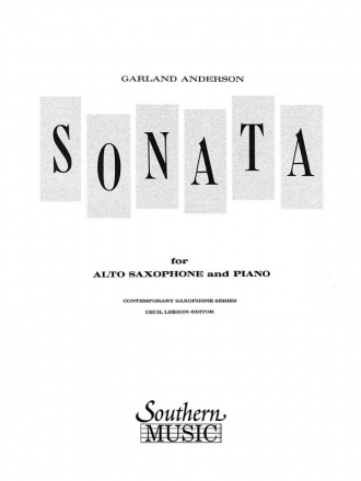 Garland Anderson Sonata No. 1 Alto Saxophone Buch