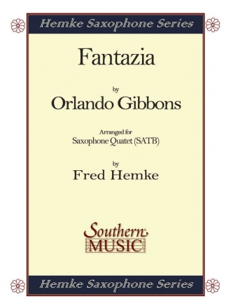 Orlando Gibbons Fantazia Saxophonquartett Partitur