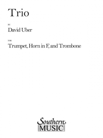 David Uber Trio Brass Trio Partitur