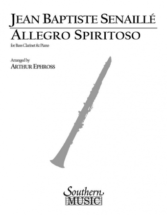 Jean-Baptiste Senaill Allegro Spiritoso Bass Clarinet Buch