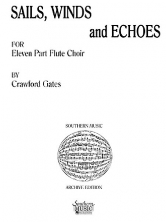 Crawford Gates Sails, Winds And Echoes Fltenensemble Partitur + Stimmen