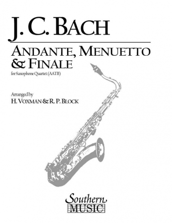 Andante, Menuetto & Finale for 4 saxophones (AATB) score and parts