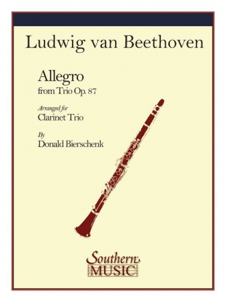 Ludwig van Beethoven Allegro (From Trio Op. 87) Klarinettentrio Buch