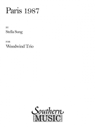 Stella Sung Paris 1987 Woodwind Trio Partitur