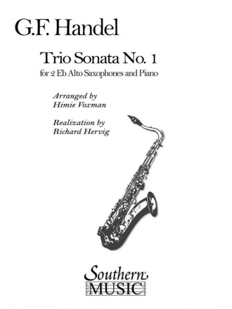 Georg Friedrich Hndel Trio Sonata No. 1 Sax Duet Buch