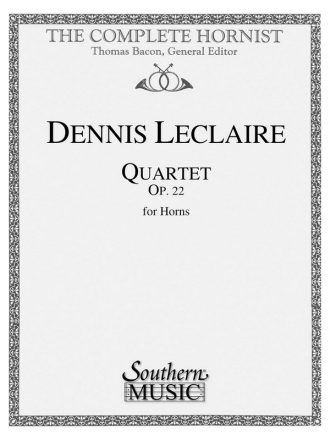 Dennis Leclaire Quartet Horn Quartet Partitur