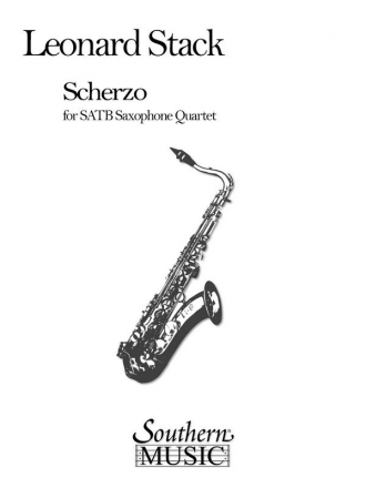 Leonard Stack Scherzo For Saxophone Quartet Saxophonquartett Partitur