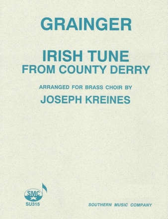 Percy Aldridge Grainger Irish Tune From County Derry Brass Choir Partitur + Stimmen