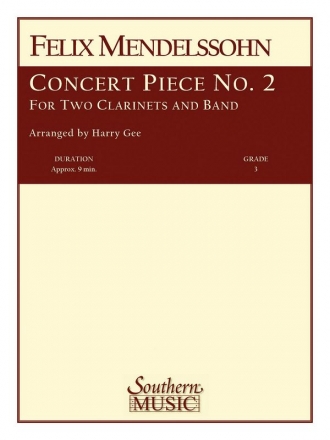 Felix Mendelssohn Bartholdy Concert Piece No. 2 Concertpiece Concert Band Partitur + Stimmen