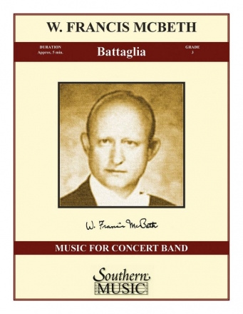 W. Francis McBeth Battaglia Concert Band Partitur + Stimmen