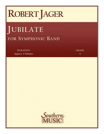 Robert Jager Jubilate Concert Band Partitur + Stimmen