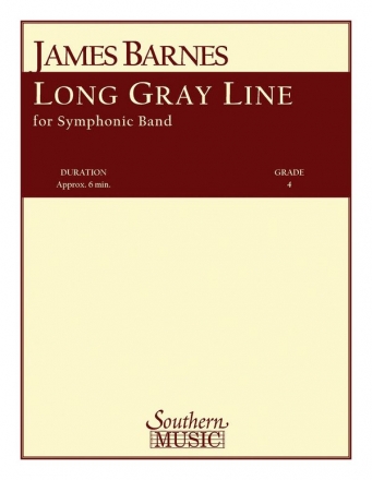 James Barnes Long Gray Line Concert Band Partitur + Stimmen