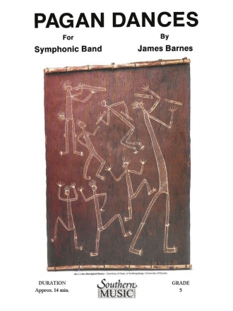 James Barnes Pagan Dances With Oversized Score Concert Band Partitur + Stimmen