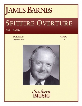 James Barnes Spitfire Overture Concert Band Partitur + Stimmen