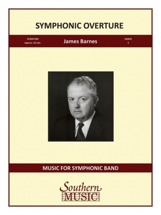 James Barnes Symphonic Overture Concert Band Partitur + Stimmen