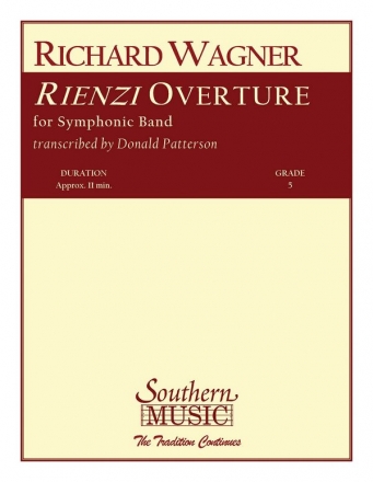 Richard Wagner Rienzi Overture Concert Band Partitur + Stimmen