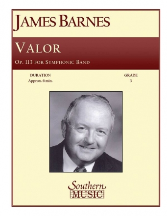 James Barnes Valor Concert Band Partitur + Stimmen