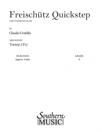 Claudio S. Grafulla Freischutz Quickstep Concert Band Partitur + Stimmen